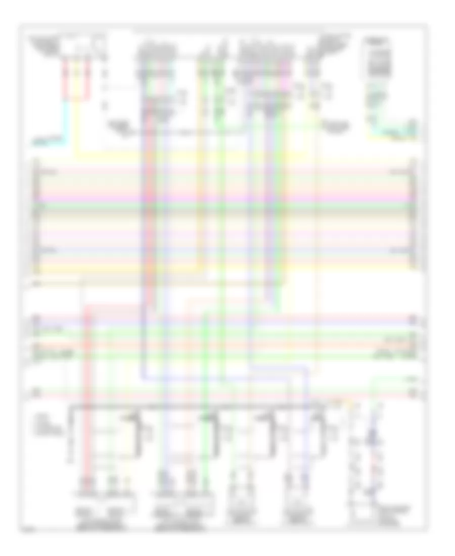 3.7L, Электросхема системы управления двигателя (4 из 5) для Infiniti G37 2010