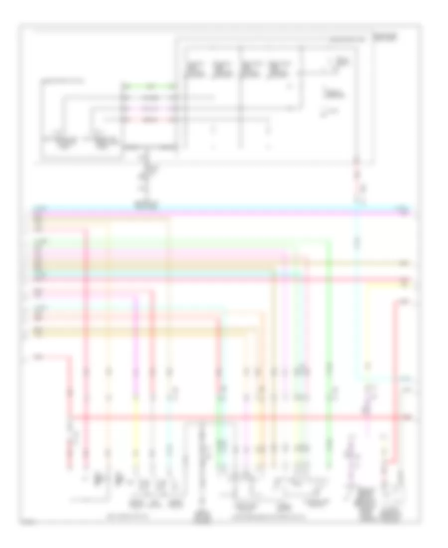 Электросхема системы памяти, Кабриолет (2 из 3) для Infiniti G37 2010