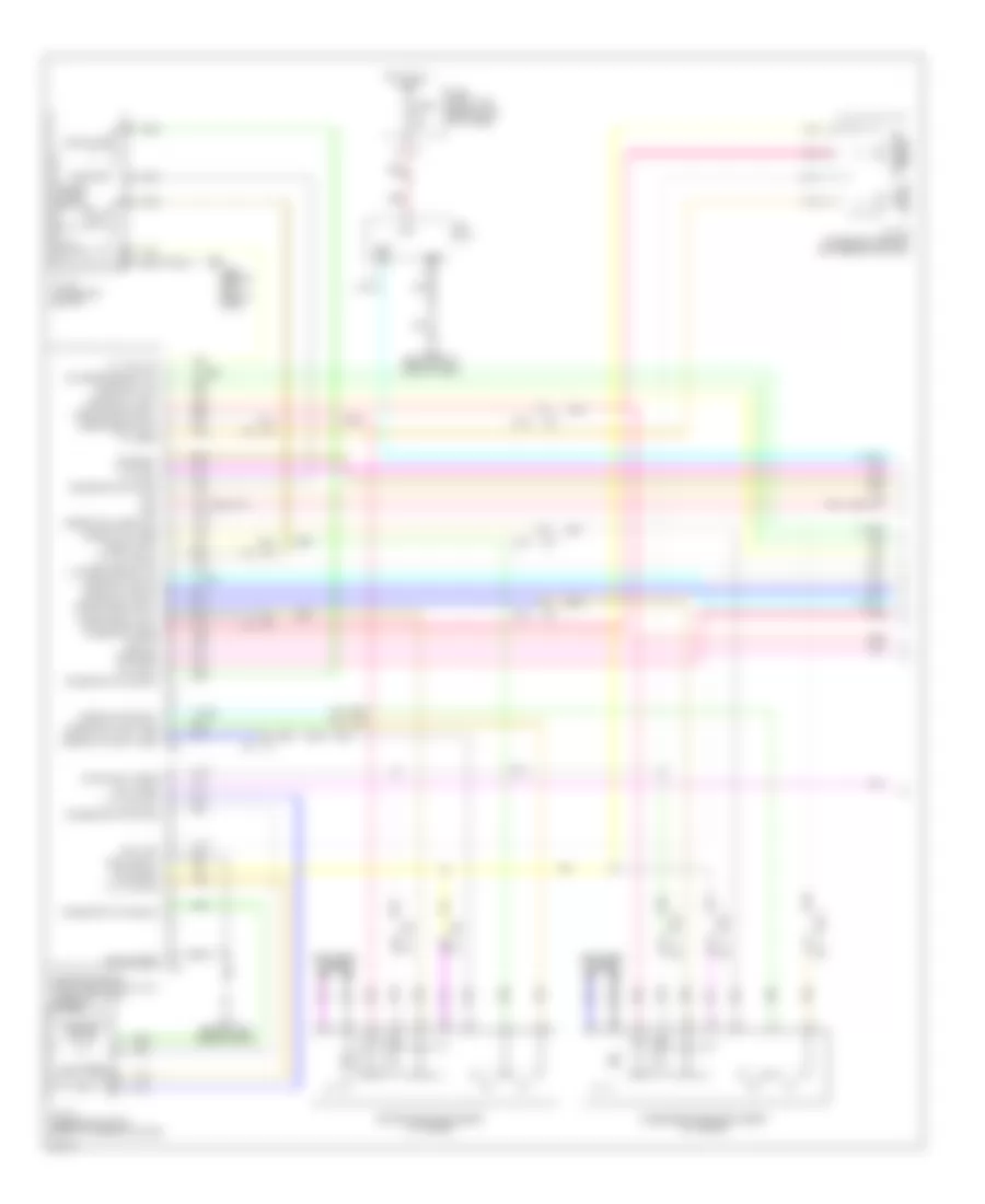 Электросхема системы памяти, седан (1 из 3) для Infiniti G37 2010