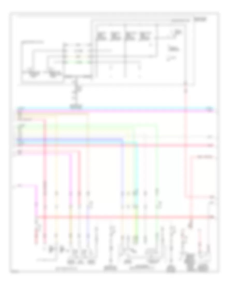 Электросхема системы памяти, седан (2 из 3) для Infiniti G37 2010