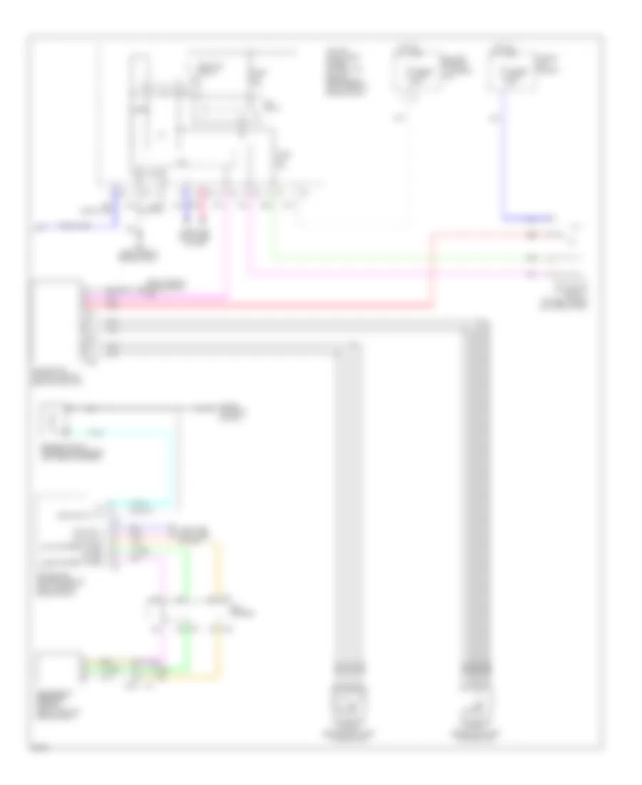 3.7L, Электросхема кондиционера (4 из 4) для Infiniti Q70 Hybrid 2014
