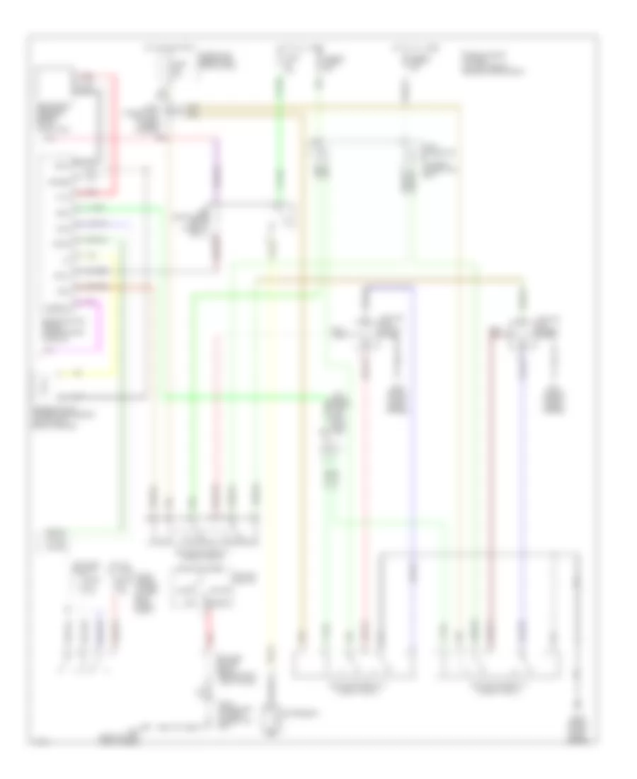 Электросхема кондиционера (2 из 2) для Infiniti I30 2001