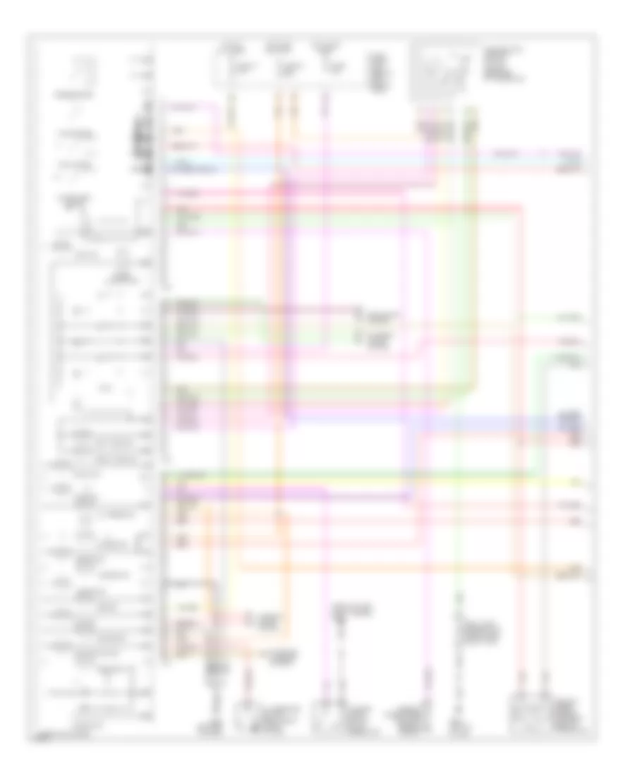 Электросхема панели приборов (1 из 2) для Infiniti I30 2001