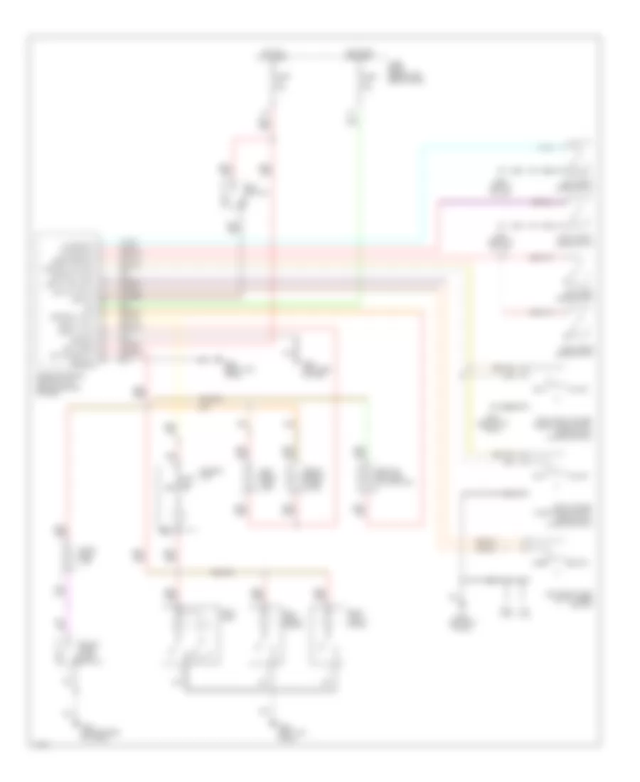 Электросхема подсветки для Infiniti I30 2001