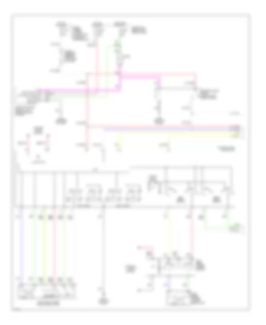 Электросхема стеклоподъемников (1 из 2) для Infiniti I30 2001