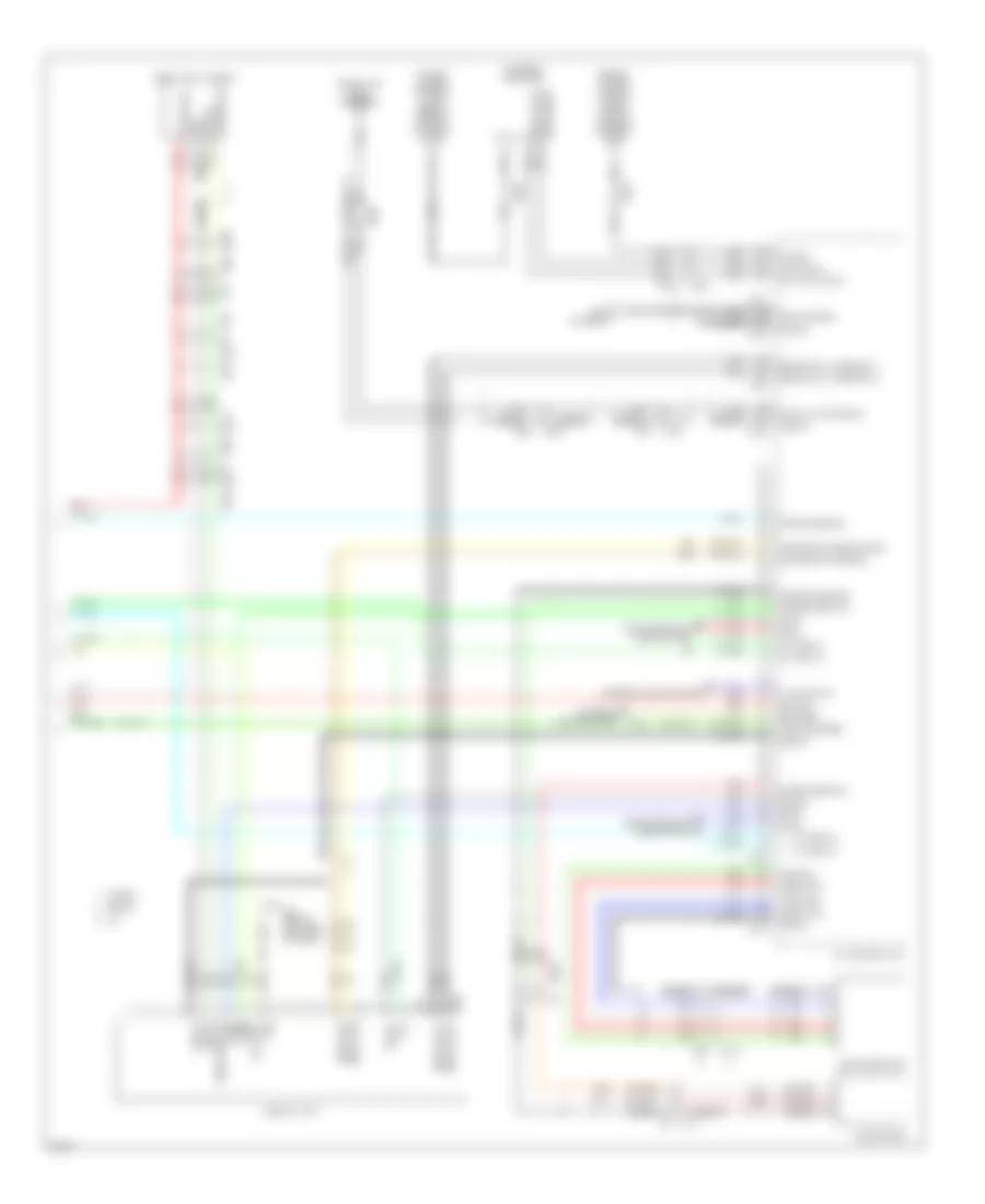 Электросхема магнитолы Bose, Кабриолет Except С Навигация (4 из 4) для Infiniti G37 Journey 2010