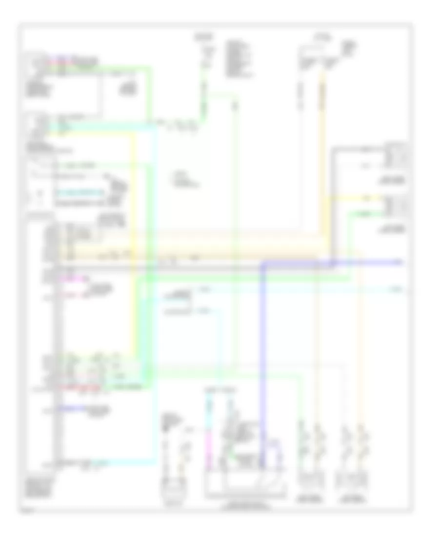 Электросхема антиблокировочной тормозной системы АБС (ABS) (1 из 2) для Infiniti G37 Journey 2010