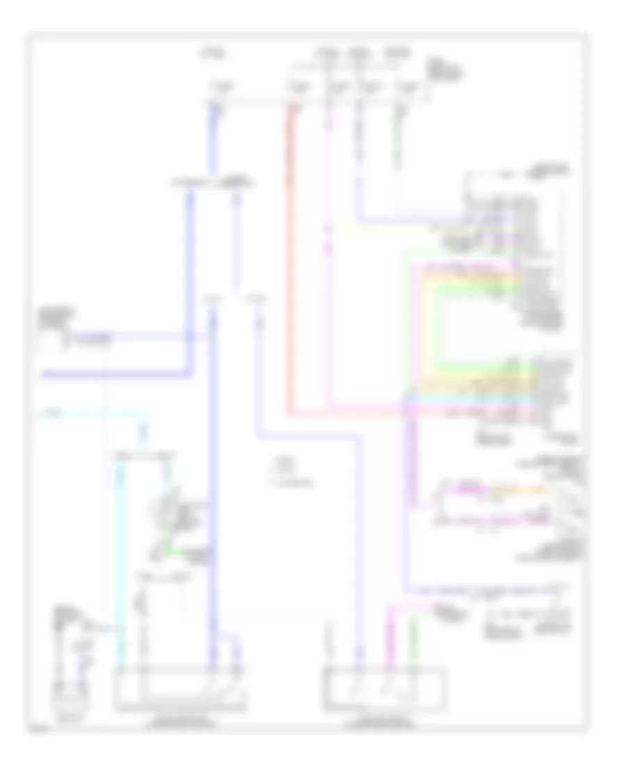 Электросхема антиблокировочной тормозной системы АБС (ABS) (2 из 2) для Infiniti G37 Journey 2010