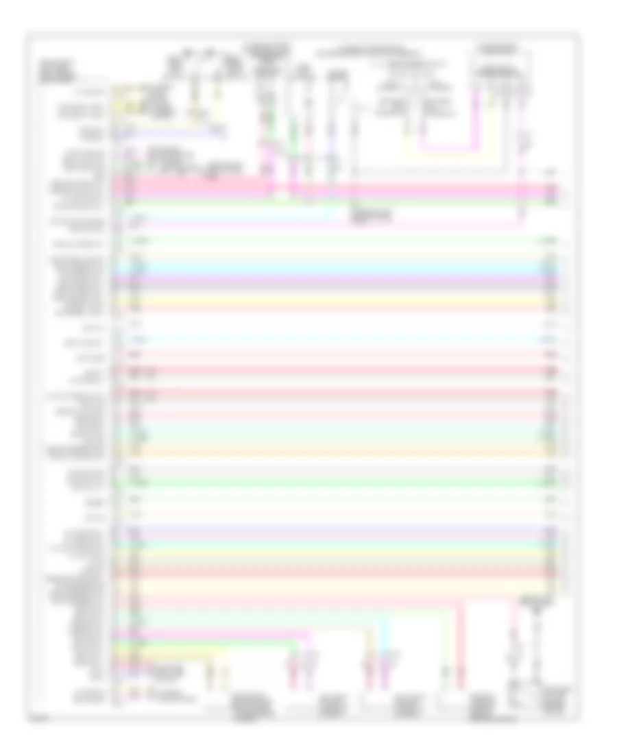 Электросхема противоугонной сигнализации, седан (1 из 4) для Infiniti G37 Journey 2010