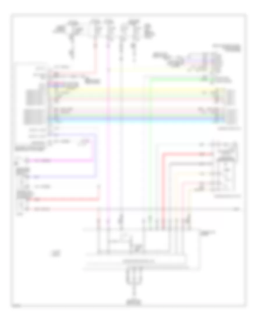 Электросхема подсветки приборов, Кабриолет Except (1 из 2) для Infiniti G37 Journey 2010