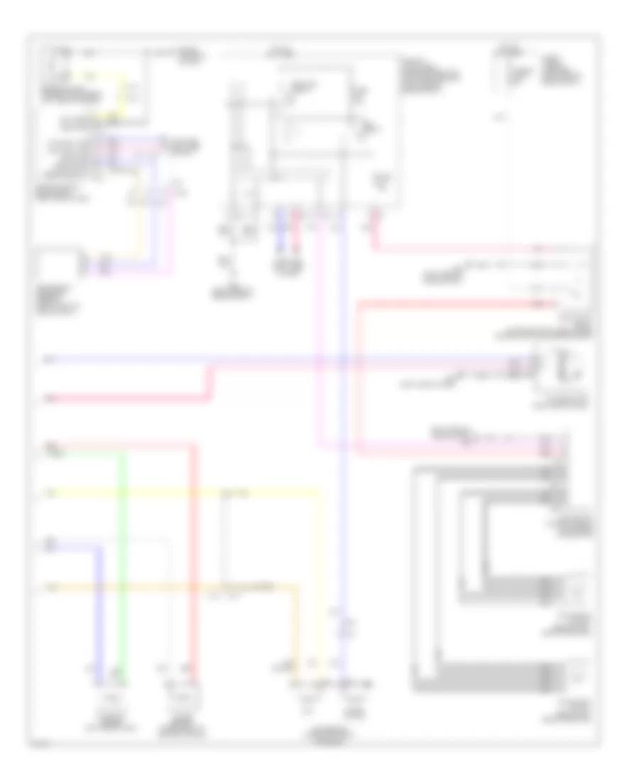 Электросхема кондиционера (2 из 2) для Infiniti QX50 2014