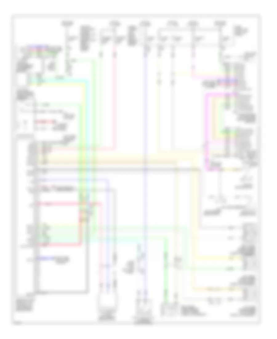 Электросхема антиблокировочной тормозной системы АБС (ABS) для Infiniti QX50 2014