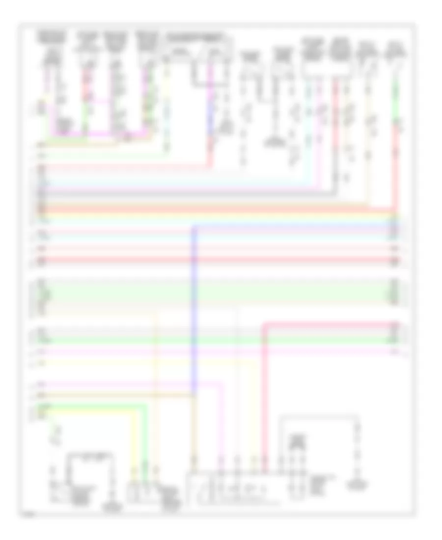 Электросхема противоугонной сигнализации (2 из 4) для Infiniti QX50 2014