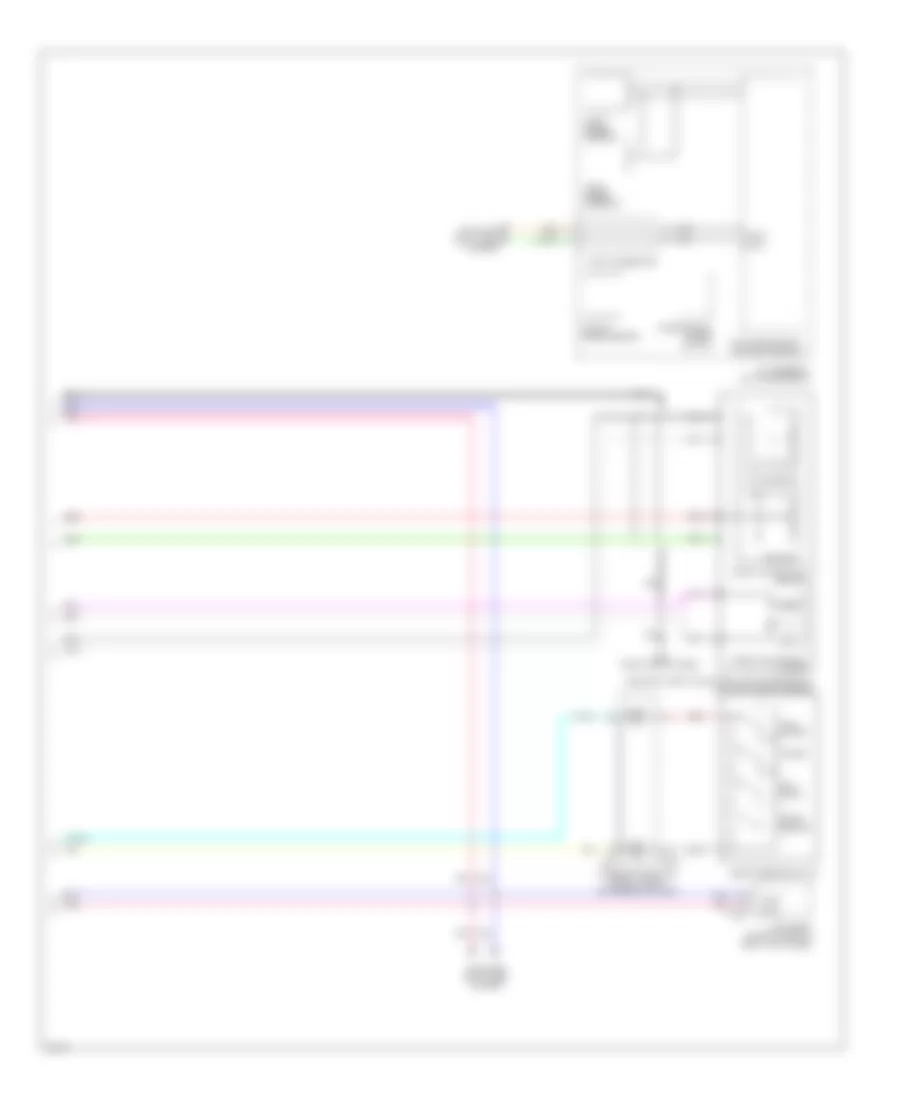Электросхема системы круизконтроля (2 из 2) для Infiniti QX50 2014