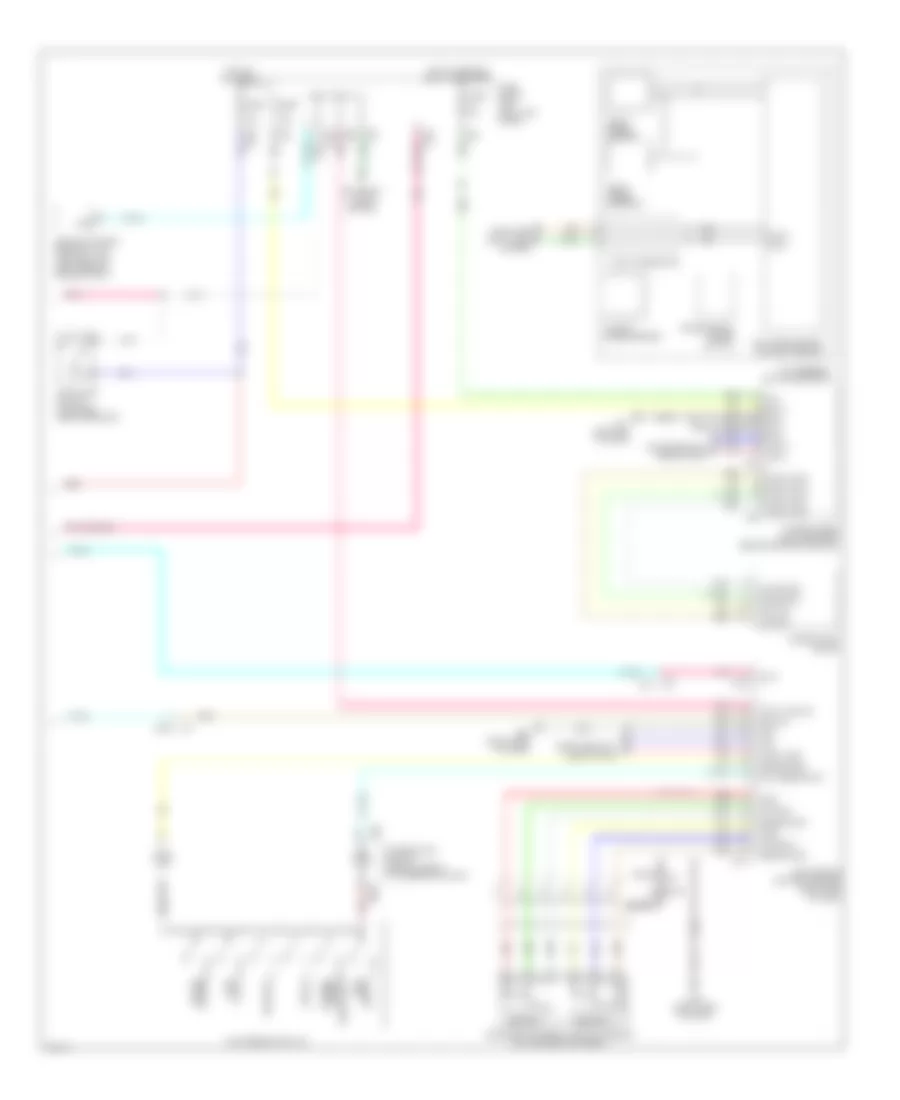 Электросхема интеллектуального круиз контроля (2 из 2) для Infiniti QX50 2014