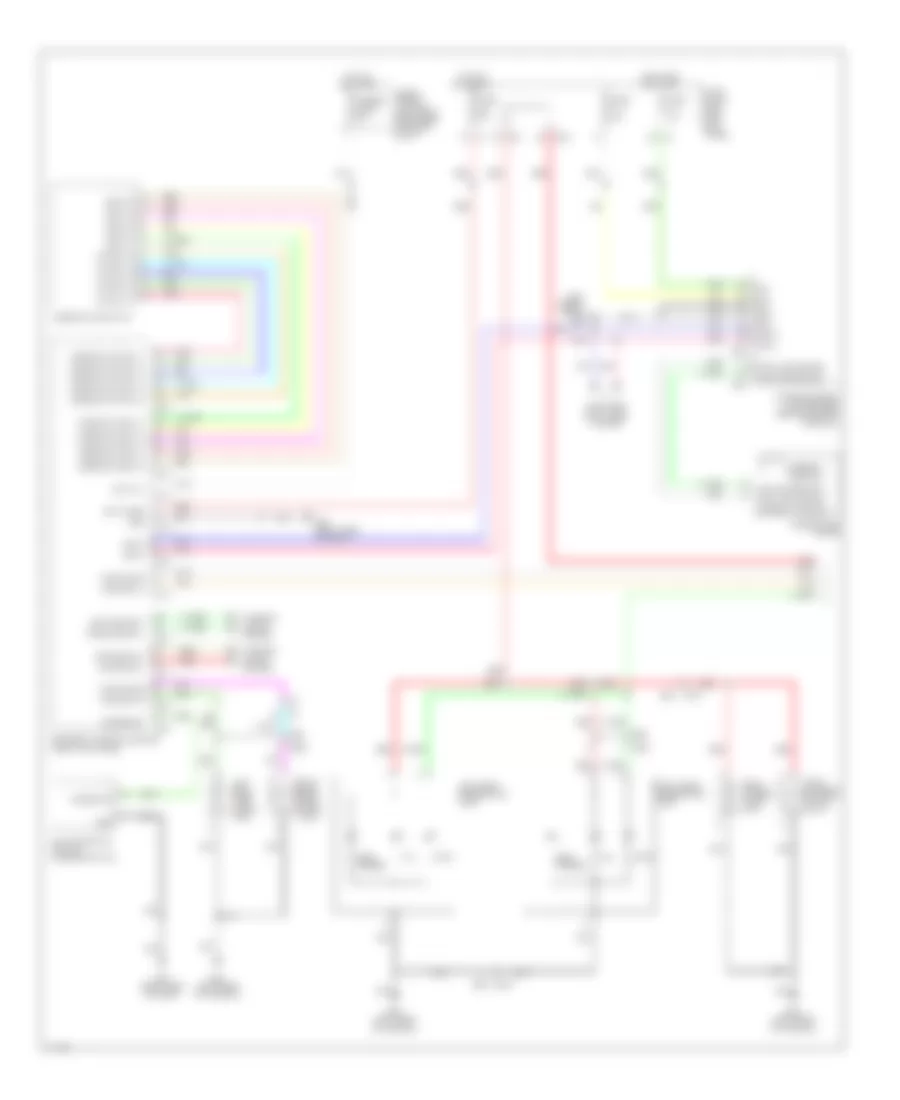 Электросхема внешнего освещения (1 из 2) для Infiniti QX50 2014