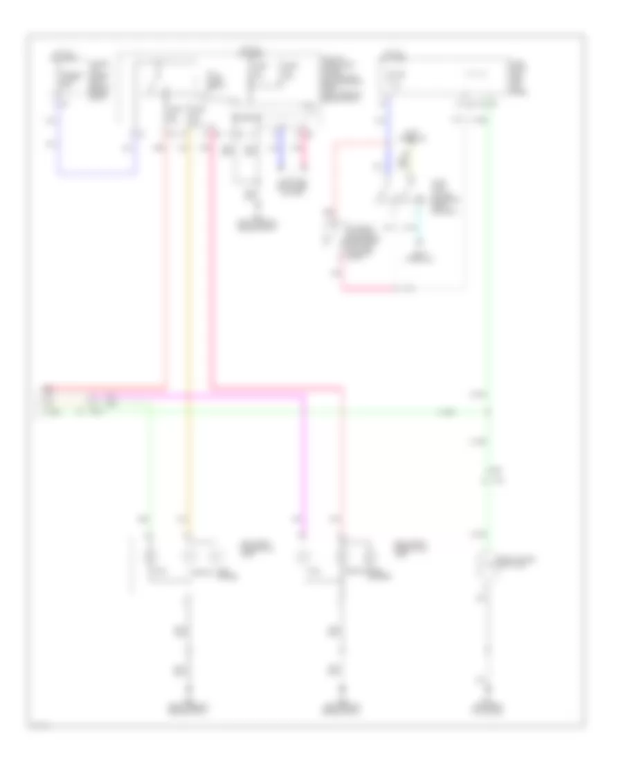 Электросхема внешнего освещения (2 из 2) для Infiniti QX50 2014