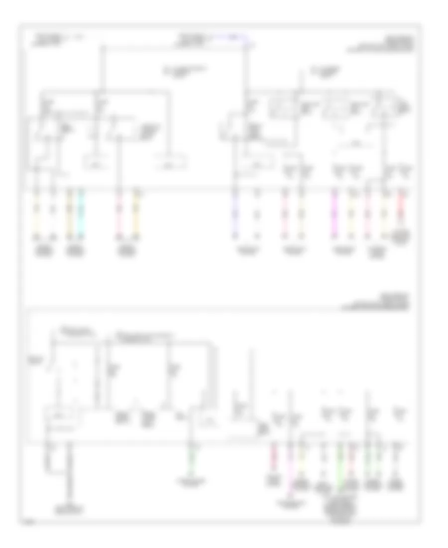 Электросхема блока предохранителей и реле (3 из 3) для Infiniti QX50 2014