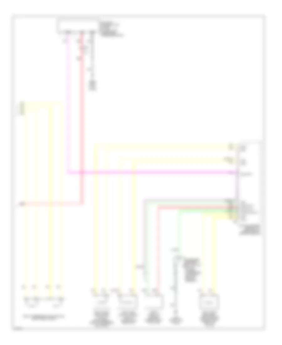 Электросхема подушек безопасности SRS AirBag (2 из 2) для Infiniti QX50 2014