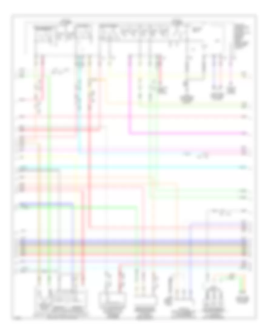 3.7L, Электросхема системы управления двигателя (2 из 5) для Infiniti QX50 Journey 2014