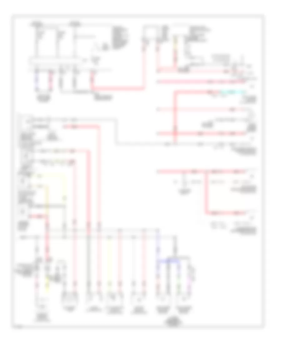 Электросхема подсветки приборов (2 из 2) для Infiniti QX50 Journey 2014