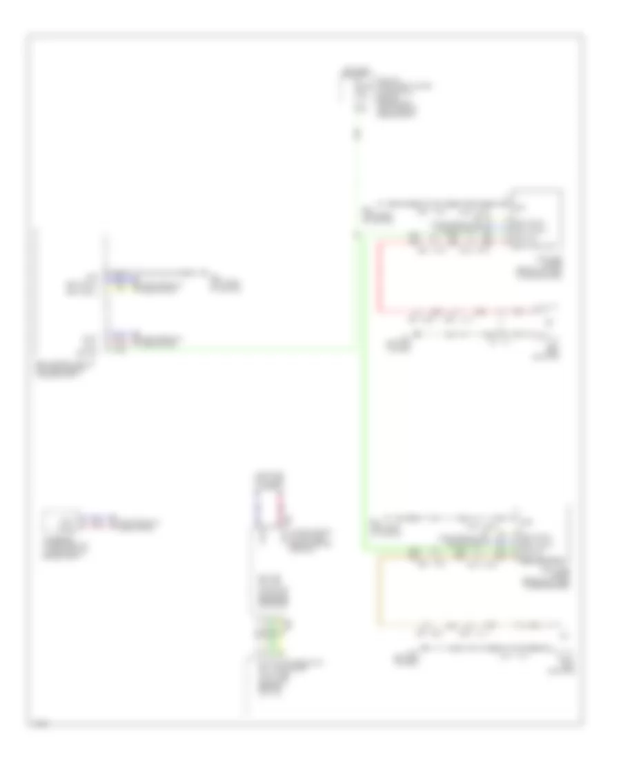 схема информационной системы мертвой точки для Infiniti QX50 Journey 2014