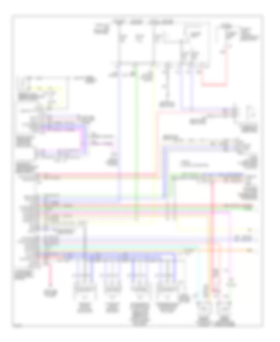 Электросхема кондиционера (1 из 2) для Infiniti G37 x 2010