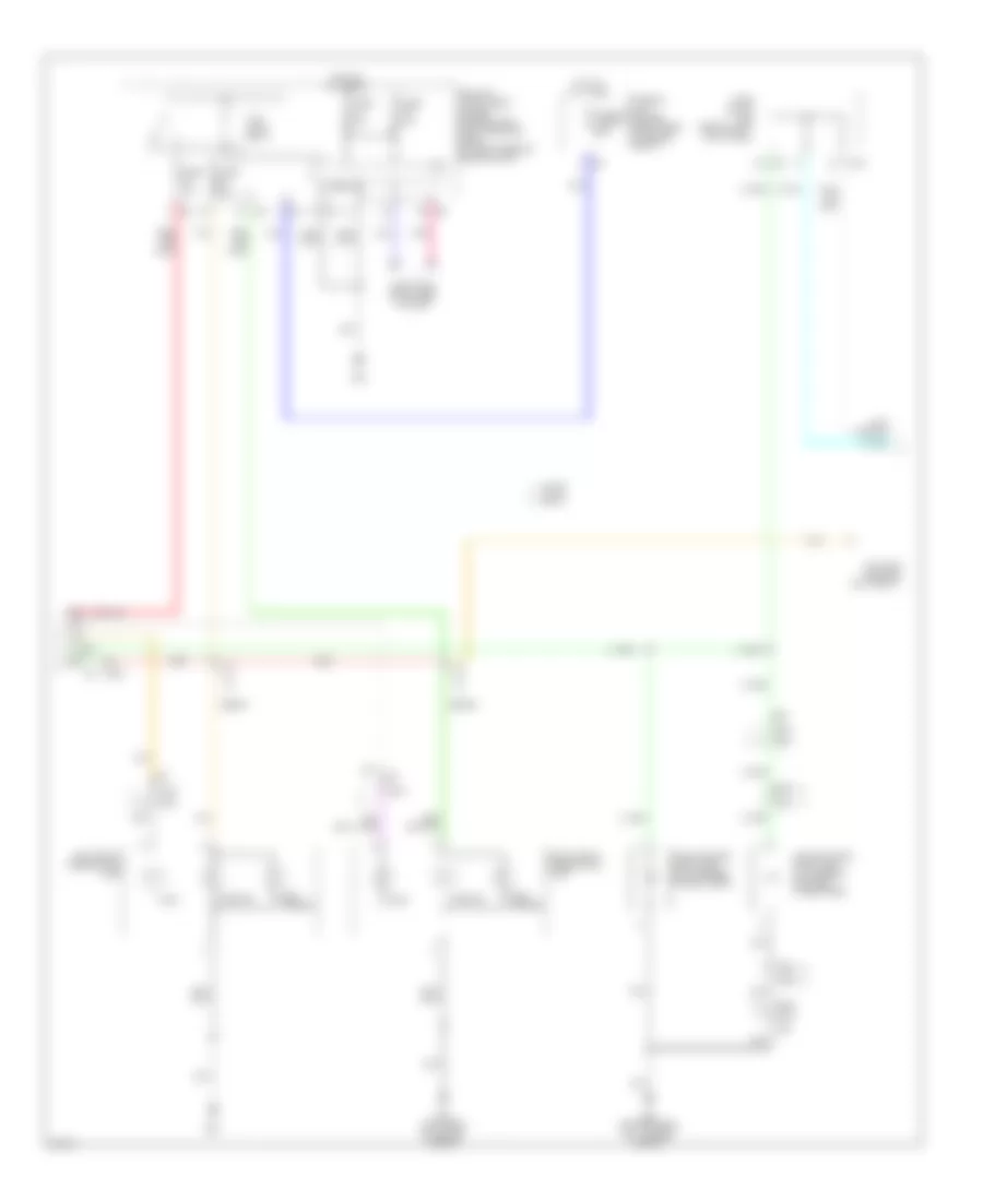 Электросхема внешнего освещения, Купе и седан (2 из 3) для Infiniti G37 x 2010