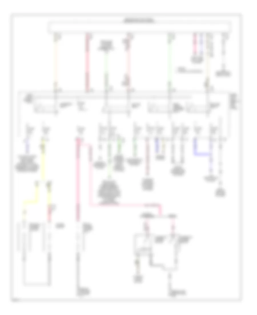 Электросхема блока предохранителей и реле (2 из 3) для Infiniti G37 x 2010