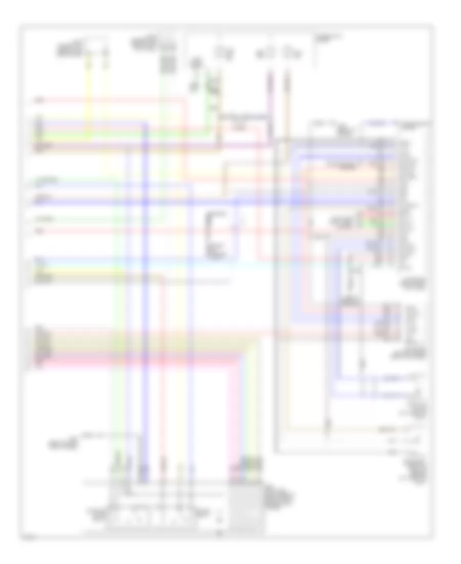 Электросхема антиблокировочной тормозной системы АБС (ABS) (2 из 2) для Infiniti Q45 t 2001