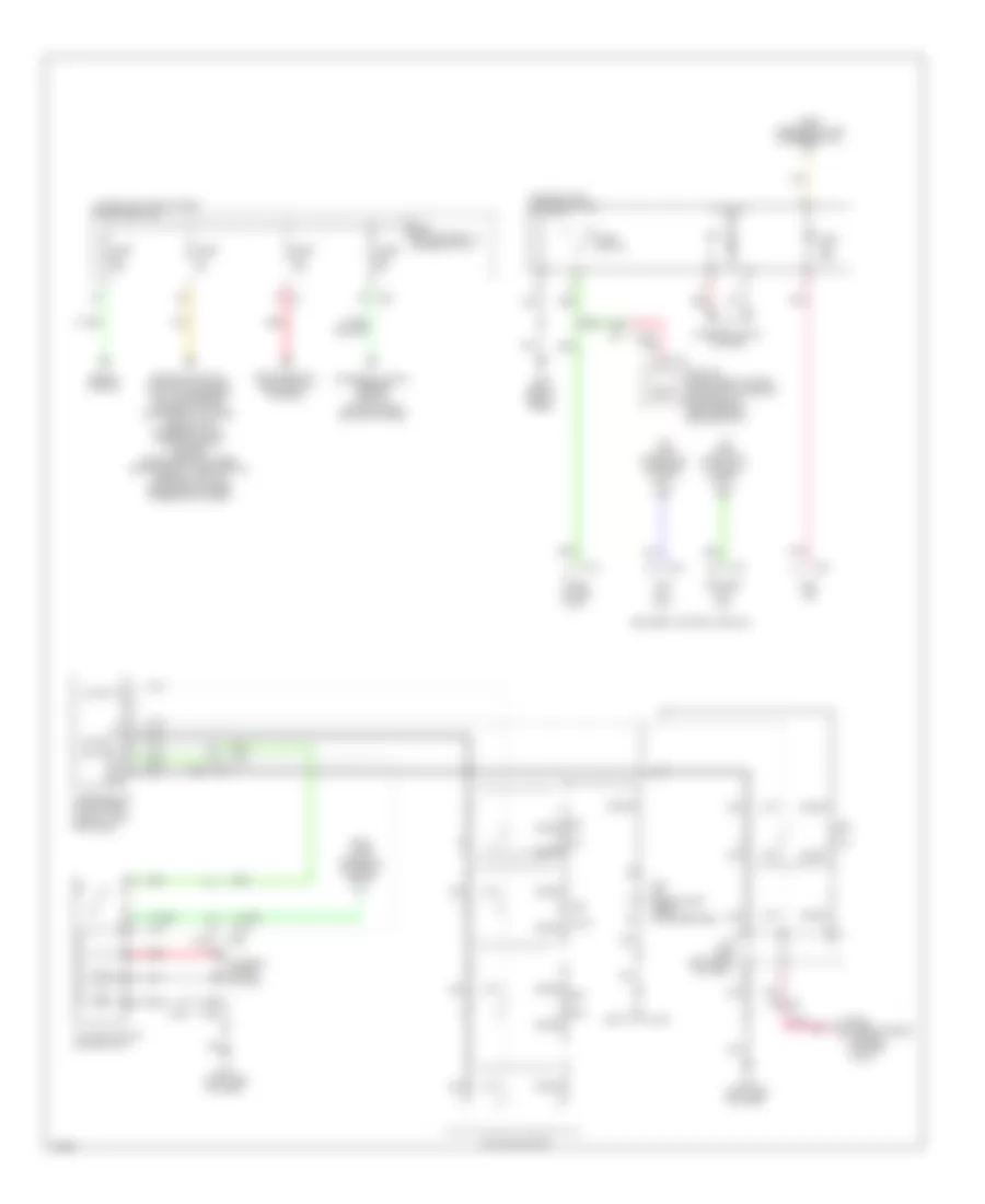 Электросхема блока предохранителей и реле, кроме гибрида (3 из 4) для Infiniti QX60 2014
