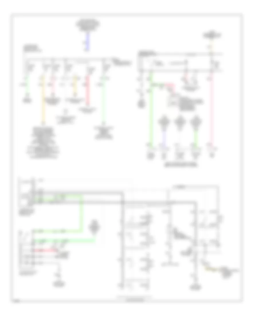 Электросхема блока предохранителей и реле, гибрид (3 из 4) для Infiniti QX60 2014