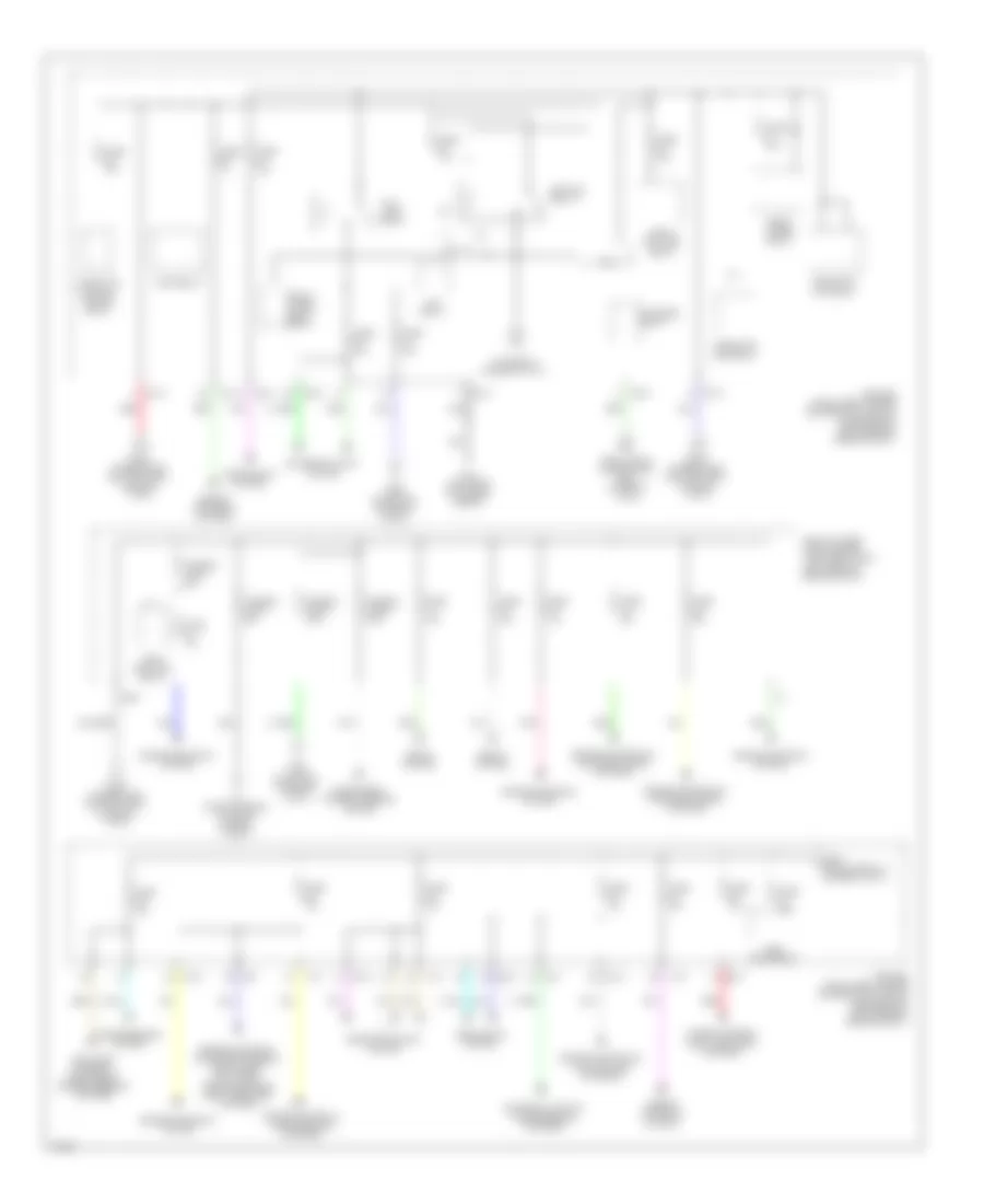Электросхема блока предохранителей и реле, гибрид (4 из 4) для Infiniti QX60 2014