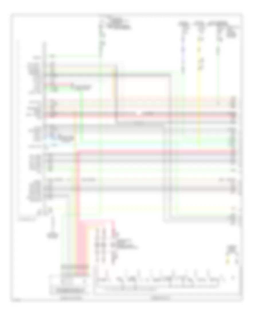 Bose Radio Wiring Diagram, Except Hybrid withNavigation & Surround (1 из 13) для Infiniti QX60 2014