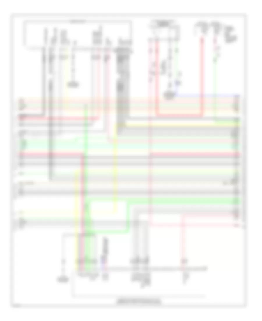 Bose Radio Wiring Diagram, Except Hybrid withNavigation  Surround (2 из 13) для Infiniti QX60 2014
