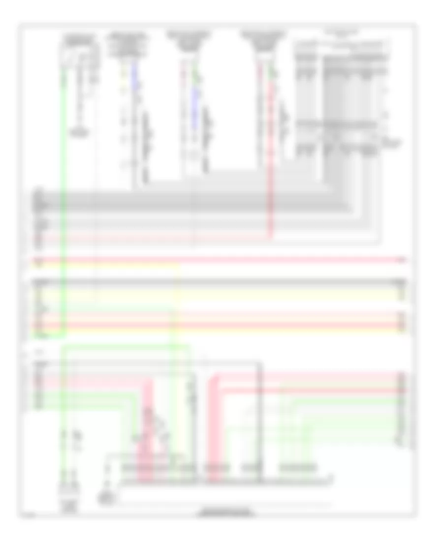 Bose Radio Wiring Diagram, Except Hybrid withNavigation & Surround (7 из 13) для Infiniti QX60 2014