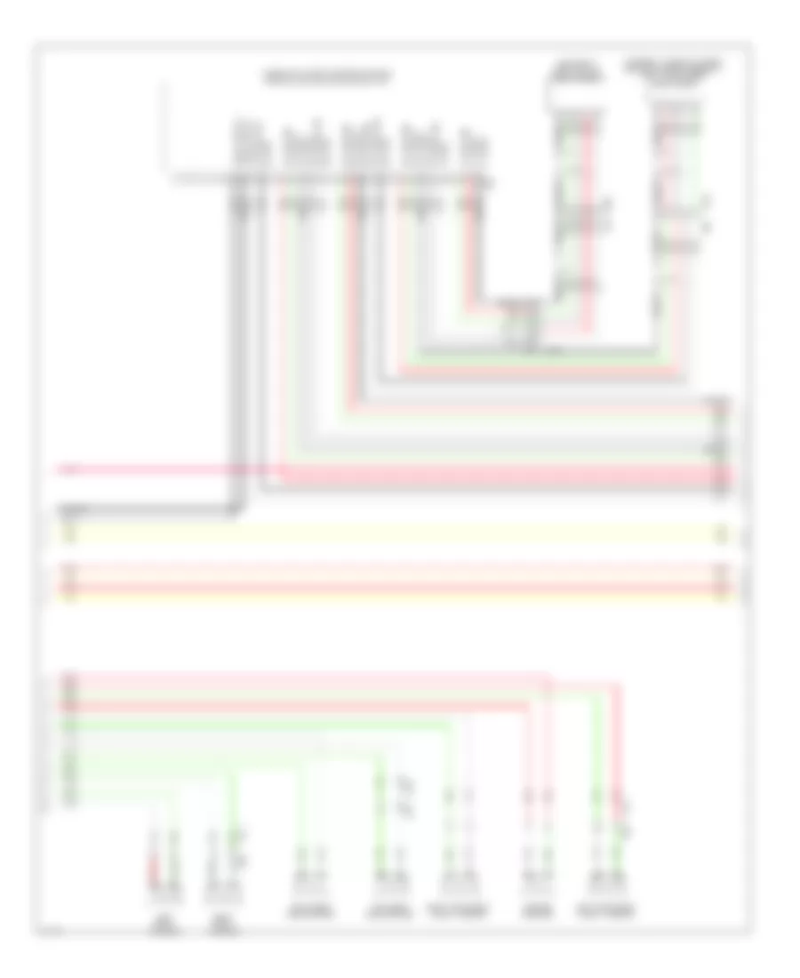 Bose Radio Wiring Diagram, Except Hybrid withNavigation & Surround (8 из 13) для Infiniti QX60 2014