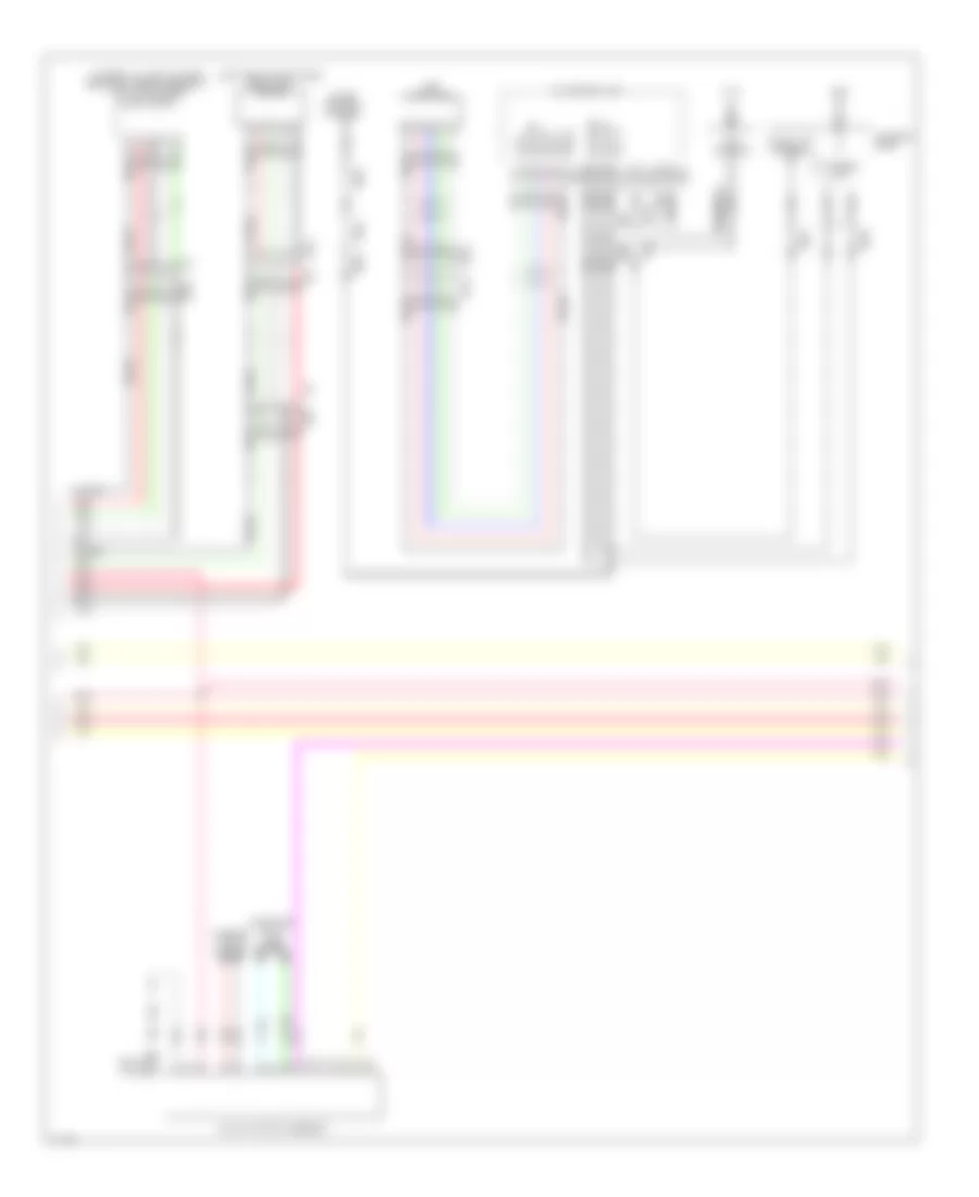 Bose Radio Wiring Diagram, Except Hybrid withNavigation & Surround (9 из 13) для Infiniti QX60 2014
