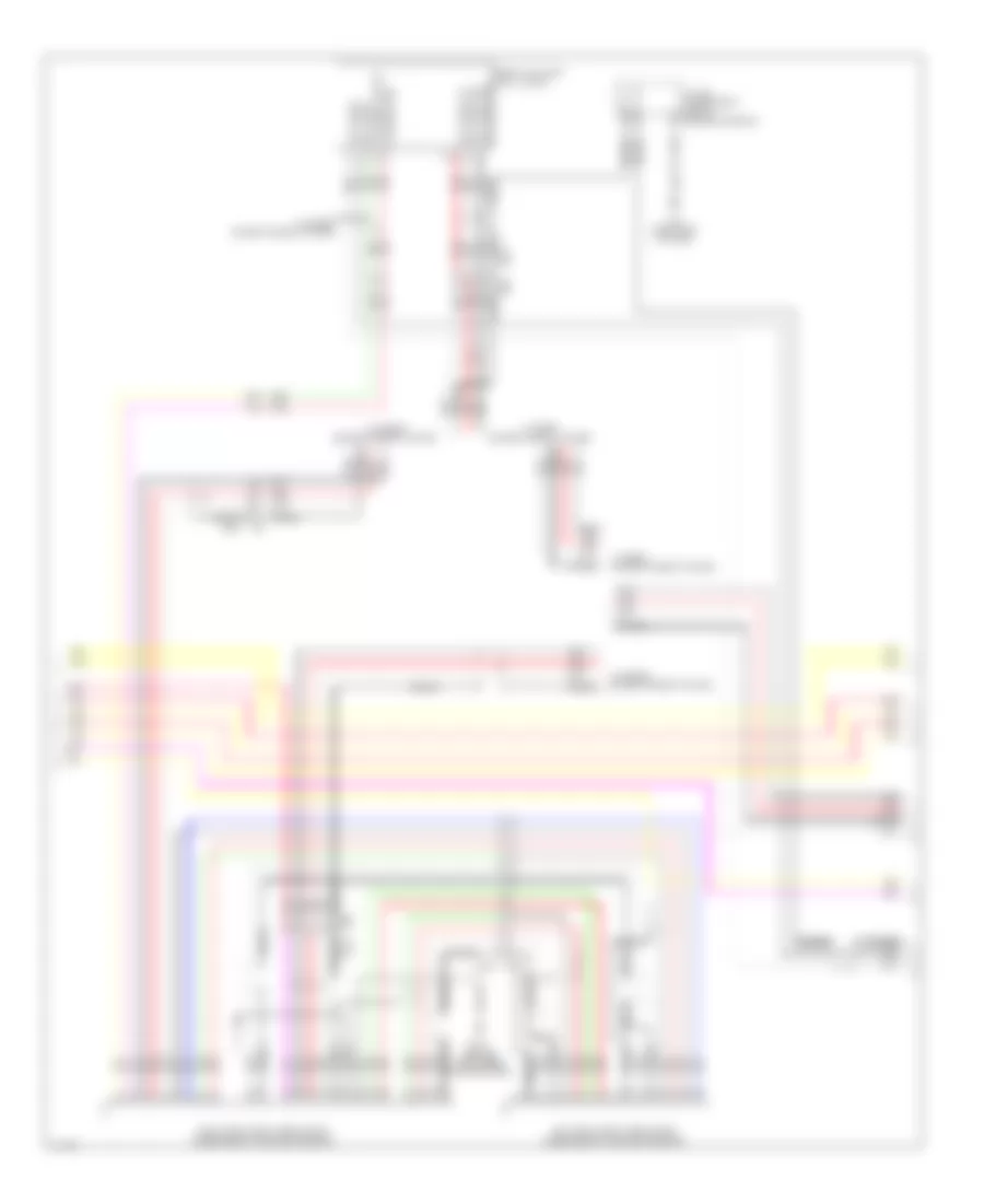 Bose Radio Wiring Diagram, Except Hybrid withNavigation  Surround (10 из 13) для Infiniti QX60 2014