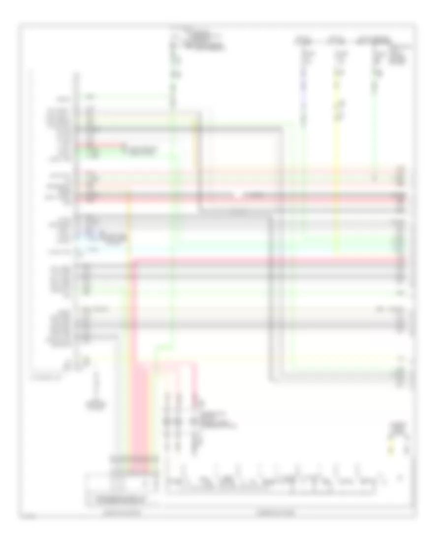 Bose Radio Wiring Diagram, Hybrid withNavigation & Surround (1 из 13) для Infiniti QX60 2014