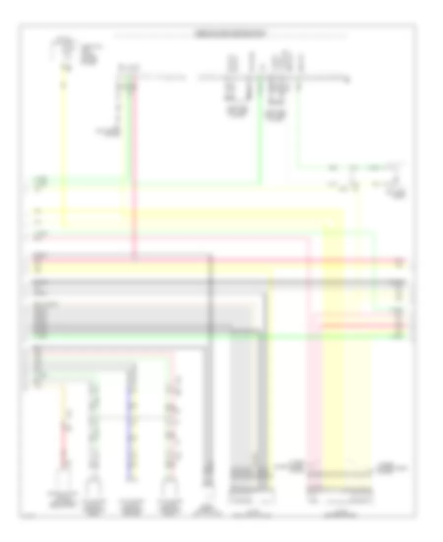Bose Radio Wiring Diagram, Hybrid withNavigation & Surround (5 из 13) для Infiniti QX60 2014