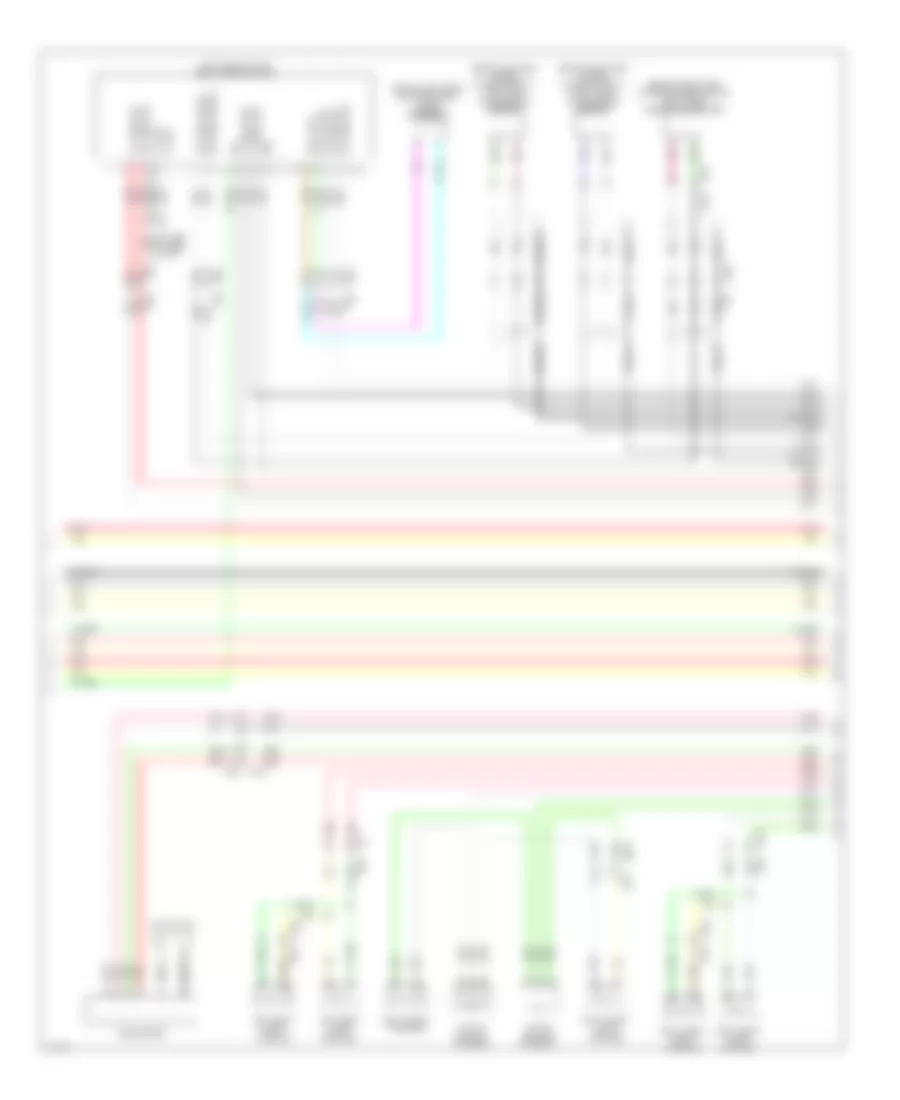 Bose Radio Wiring Diagram, Hybrid withNavigation & Surround (6 из 13) для Infiniti QX60 2014