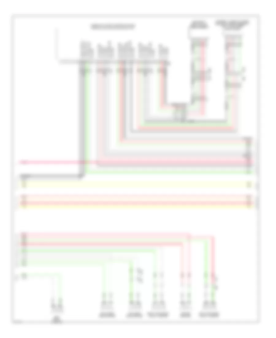Bose Radio Wiring Diagram, Hybrid withNavigation & Surround (8 из 13) для Infiniti QX60 2014
