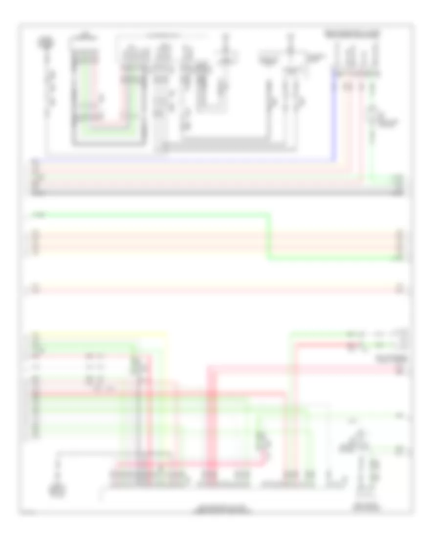 Электросхема магнитолы Bose, Гибрид С Навигация без Surround (6 из 12) для Infiniti QX60 2014