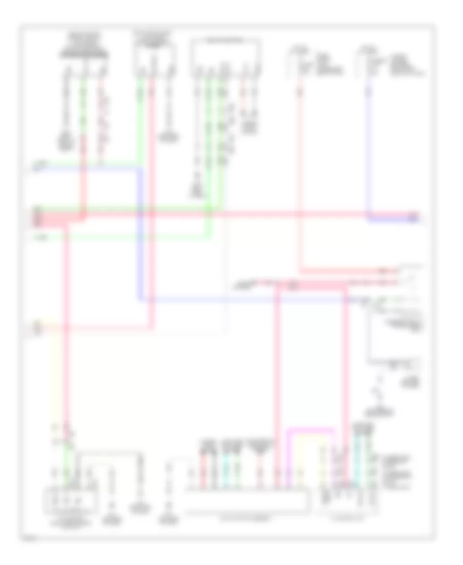 Электросхема кондиционера, Кроме Гибрида (3 из 4) для Infiniti QX60 2014