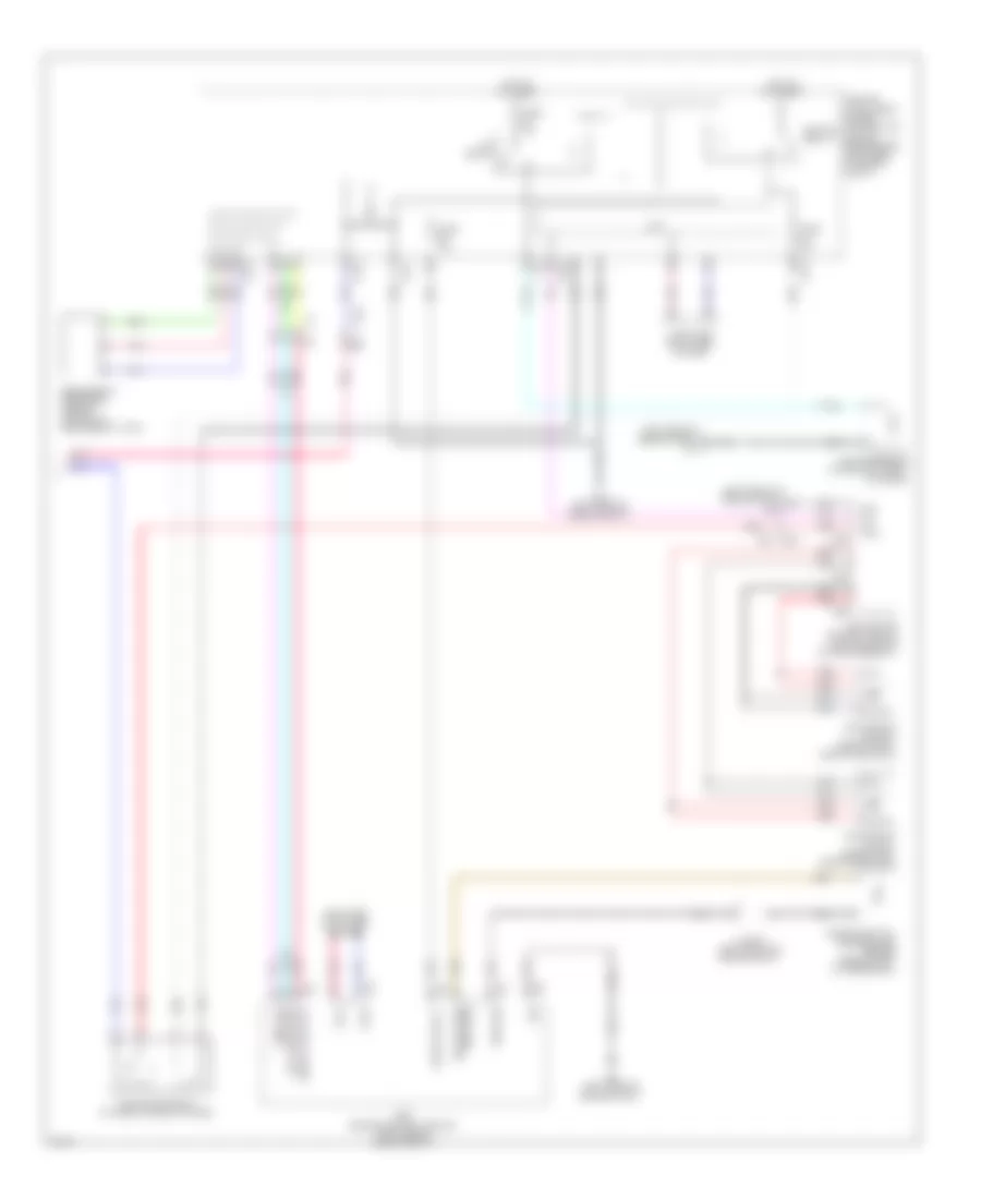 Электросхема кондиционера, Кроме Гибрида (4 из 4) для Infiniti QX60 2014