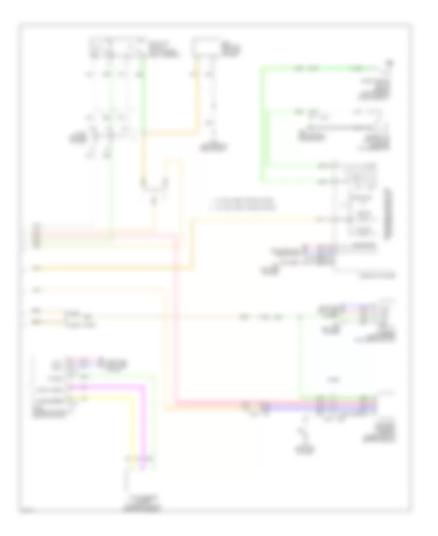 Электросхема антиблокировочной тормозной системы АБС (ABS) (3 из 3) для Infiniti QX60 2014