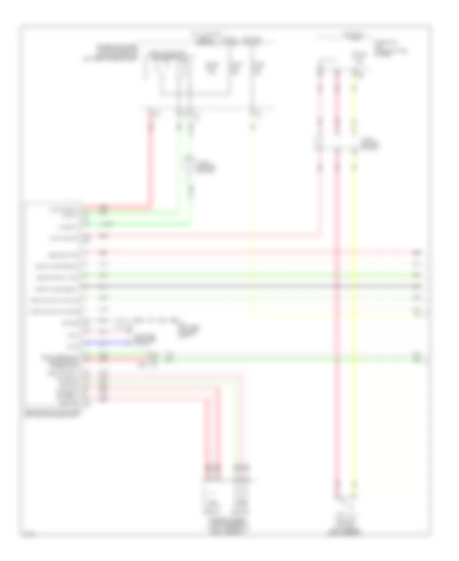 Электросхема системы круизконтроля, кроме гибрида (1 из 2) для Infiniti QX60 2014