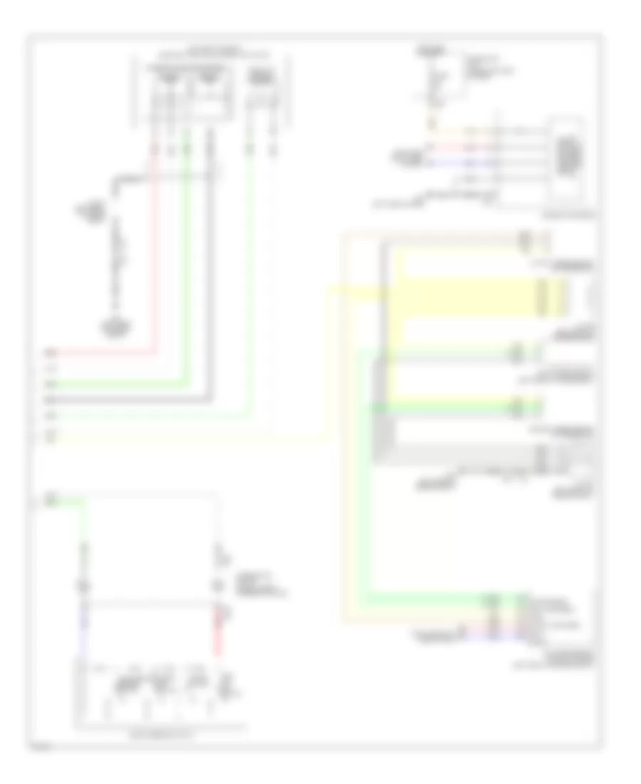 Электросхема системы круизконтроля, кроме гибрида (2 из 2) для Infiniti QX60 2014