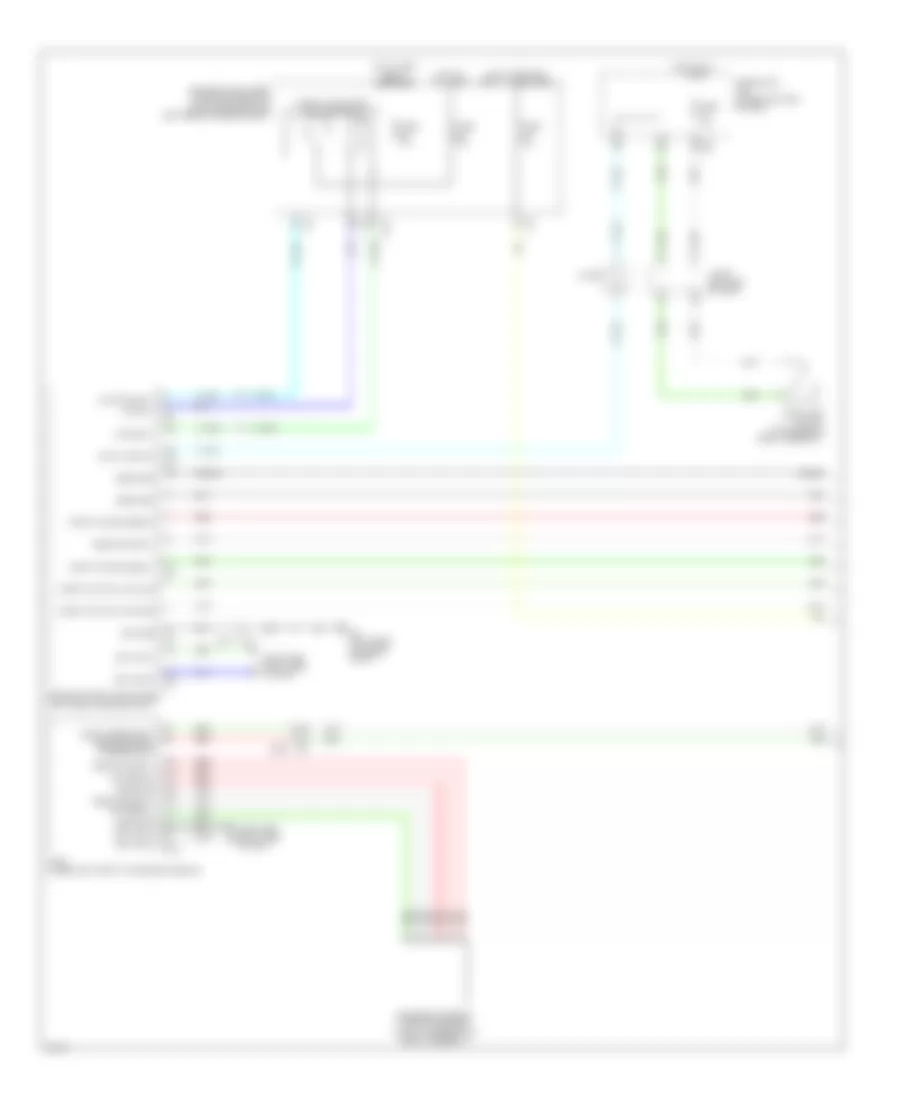 Электросхема системы круизконтроля, гибрид (1 из 2) для Infiniti QX60 2014